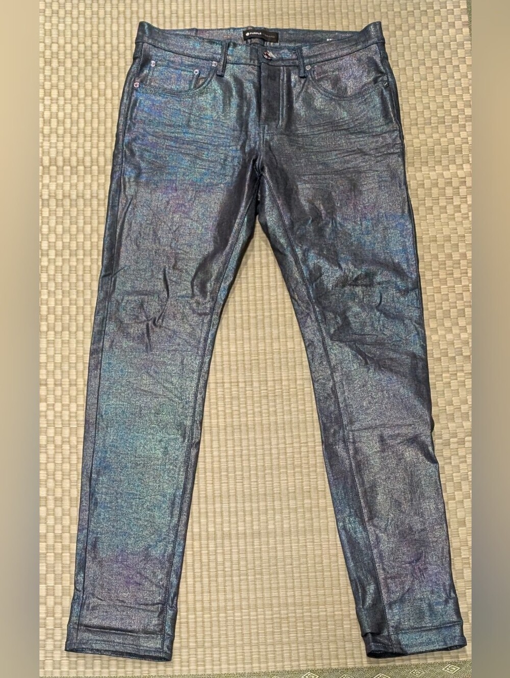 NWOT Purple Brand P001 RWIP 322 Raw Indigo Prism Jeans Slim Fit Men's Size 33